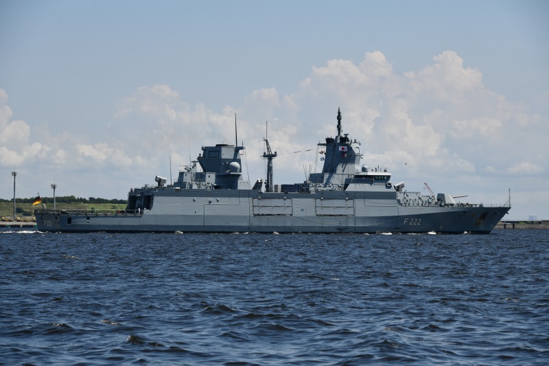 German Navy Baden-Württemberg frigate - Advanced naval platform requiring EMI shielding