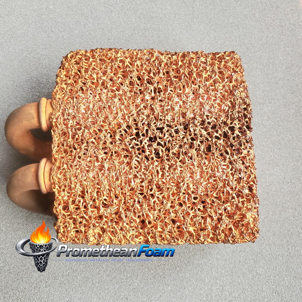 Copper Foam Microstructure - Close-up View Showing Uniform Porosity